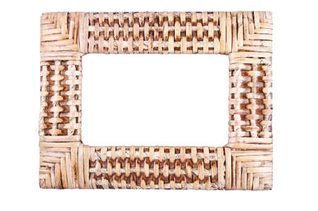 Photo frame of handmade isolated on white background