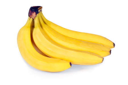 Bunch of bananas isolated on white backgroundの写真素材