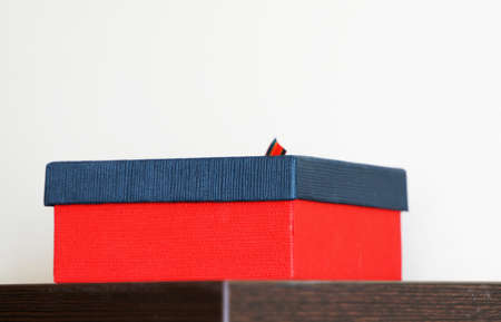 Box for New Year's gifts redの写真素材