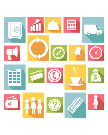 Vector illustration of a big  icons setのイラスト素材