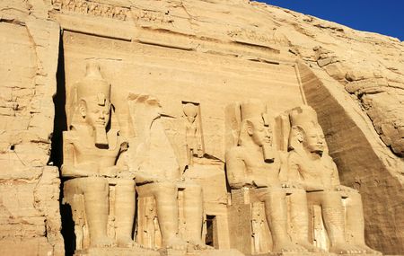 Abu Simbel temple in Egypt.