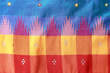 Close up of an Indian Saree design.の写真素材