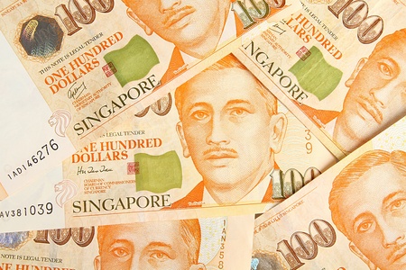 Singapore dollars background の写真素材