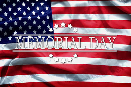 Happy Memorial Day greeting card, National american holiday. Memorial day background remember and...
