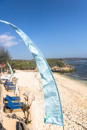 Dream beach in Lembongan island, just a few kilometers off the coast of Bali in Indonesia. This island is very quiet compared with nearby Bali.のeditorial素材