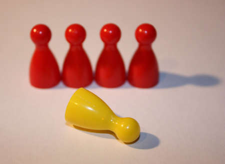 5 pieces of a board gameの写真素材