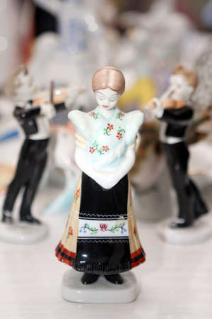 Old Porcelain Puppet Girlの写真素材