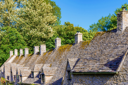 Traditional English cottages in cotswolds