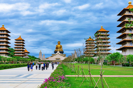 Buddha memorial center architecture in Fo Guang mountain Taiwanのeditorial素材