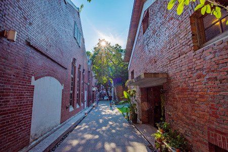 TAIPEI, TAIWAN - JULY 15: This is the architecture of Huashan 1914 Creative Park which is a popular...