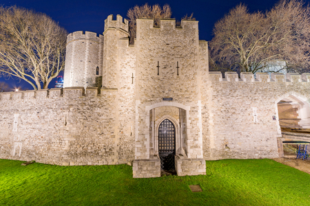 Tower of London at nightの写真素材