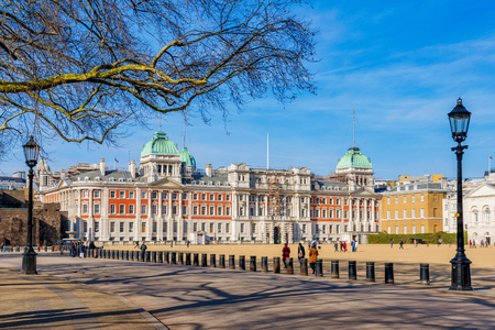 LONDON, UNITED KINGDOM - MARCH 21: View of the Household Cavalry Museum traditional British architecture in Westminster on March 21, 2018 in Londonのeditorial素材