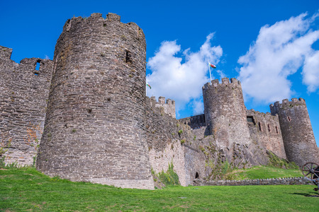Conwy Castle in Wales, UK