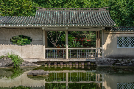 CHONGQING, CHINA - SEPTEMBER 23: Traditional Chinese Pavilion in Eling Park, a popular travel destination on September 23, 2018 in Chongqingのeditorial素材