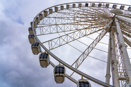 LIVERPOOL, UNITED KINGDOM - AUGUST 11: This is the Wheel of Liverpool, a tourist attraction at Keel...