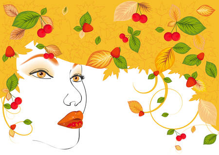 The woman - a fallのイラスト素材