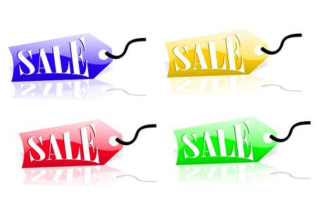 Cool sales label のイラスト素材