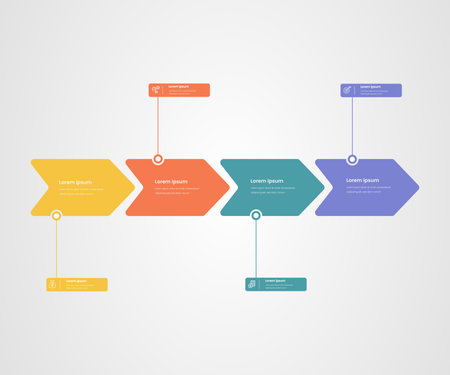 Business infographics options banner. Vector illustration. Can be used for workflow layout, diagram, number options, web design.のイラスト素材