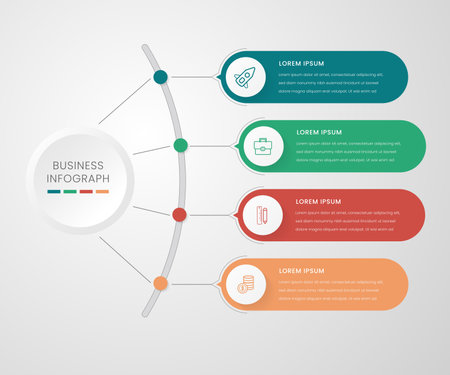 Infographic Design Elements for Your Business Vector Illustration. EPS10のイラスト素材