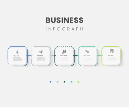 Infographic Design Elements for Your Business Vector Illustration. EPS10のイラスト素材