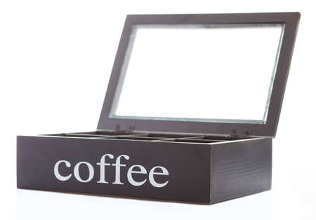 modern coffe box on a white background