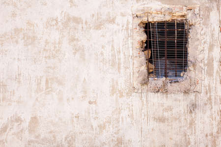 abandoned house wall closeupの写真素材