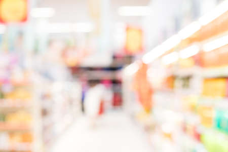 supermarket blurred backgroundの写真素材