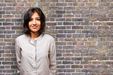 latin business woman standingの写真素材