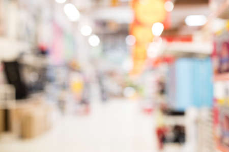 supermarket blurred backgroundの写真素材