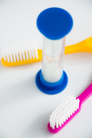 Concept of recommended time to brush your teeth  Soft focus の写真素材