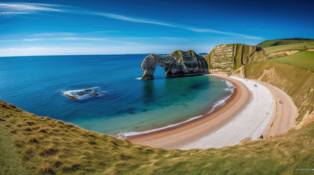Durdle Door, Jurassic Coast, Dorset, England, UKの素材
