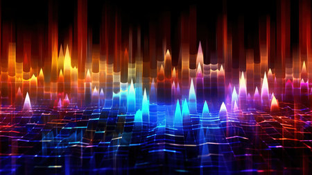 abstract fractal background a computer-generated 2D illustration, textureの素材