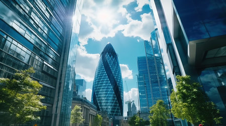 Shanghai Lujiazui Finance and Trade Zone of the modern cityの素材
