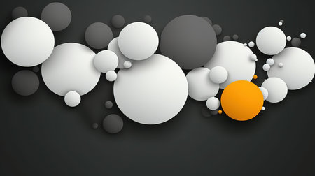 Abstract background with white and black circles. Vector illustration. Eps 10の素材