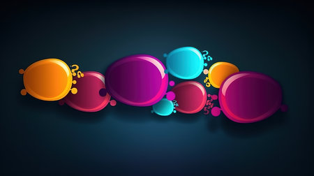 Abstract background with colorful circles. Vector Illustration. Eps 10.の素材