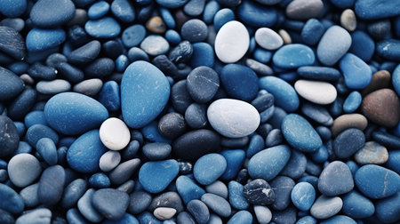 Colorful pebble stones background. Sea pebbles background.の素材
