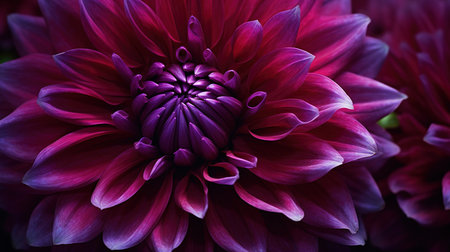Purple dahlia flower close-up. Nature floral backgroundの素材