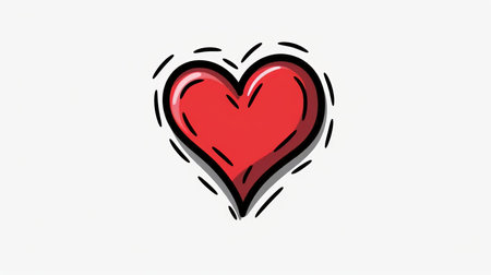 Heart icon. Love symbol. Valentine's day. Vector illustration.の素材