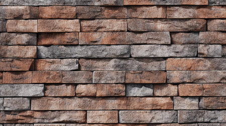 brick wall texture background for interior exterior decoration and industrial construction concept design.の素材