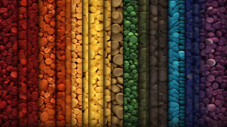 Colorful pebbles background texture. Colorful pebbles background.の素材