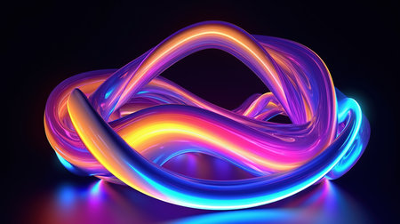 3d illustration of abstract fractal background, computer-generated image.の素材