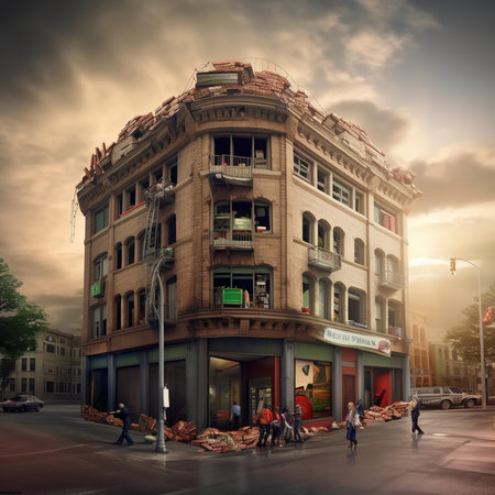 View of the Victoria street in Melbourne, Australiaの素材