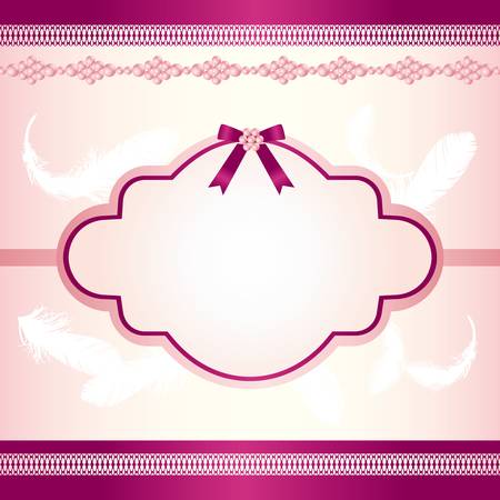 feather background frameのイラスト素材