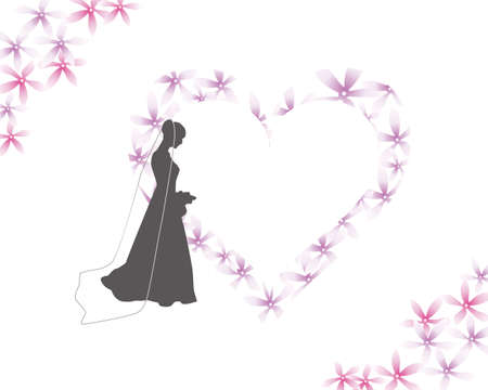 happy weddingのイラスト素材