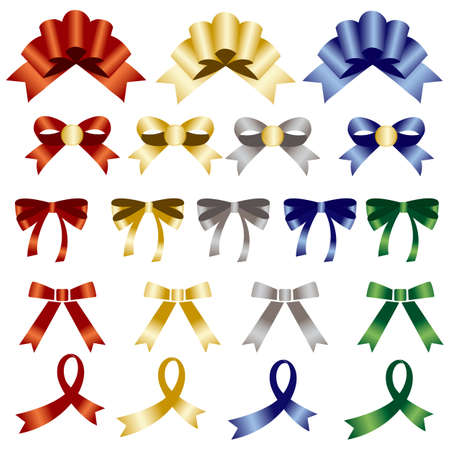 ribbon setのイラスト素材