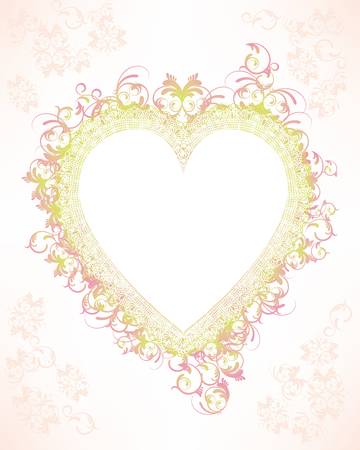 classical heart backgroundのイラスト素材
