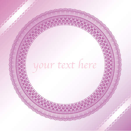 lace classical cardのイラスト素材