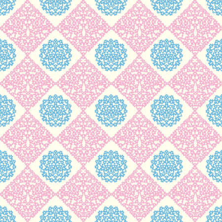 cute background pink and blueのイラスト素材