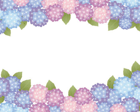 hydrangea backgroundのイラスト素材