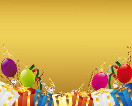 present backgroundのイラスト素材